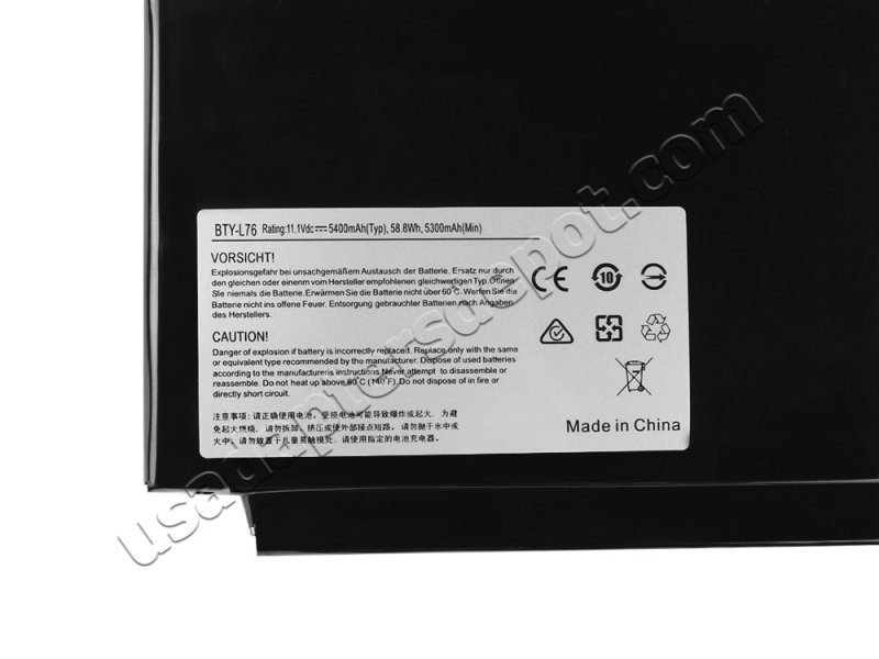 5400mAh 9 Cell Battery MSI GS70 2PE Stealth Pro GTX 870M MS-1772