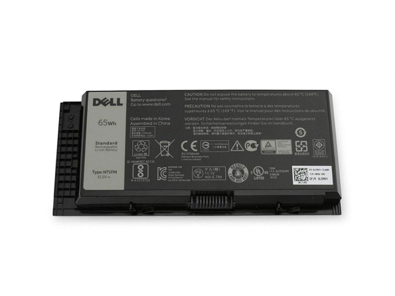 Original 65Wh 6 Cell Dell 4HJXX WFDW7 Battery