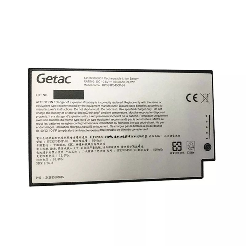 Battery Getac BP3S3P3450P-02 9240mAh 99.8Wh