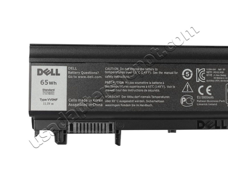 65Wh 6Cell Dell VV0NF Battery Replacement
