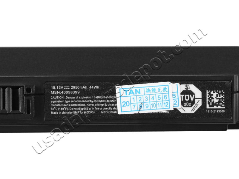 Battery Medion Akoya E6430 MD 61000 2950mAh 44Wh