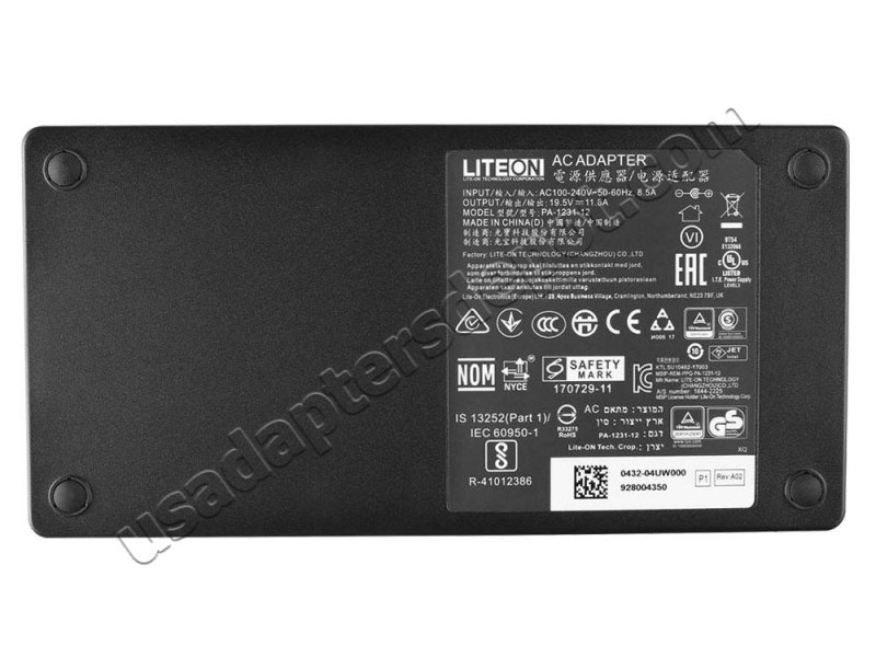 Original 230W Slim Acer Predator 15 G9-593-74VX AC Adapter Charger