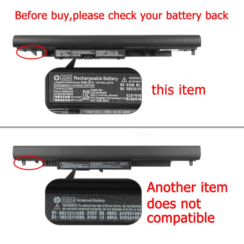 Original HP 14-bw008nf 14-bw027au Battery 41.6Wh 2850mAh