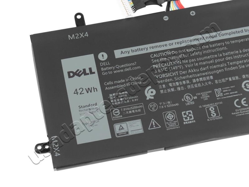 Original 42Wh 4-Cell Dell J0PGR 0J0PGR X16TW FTH6F Battery
