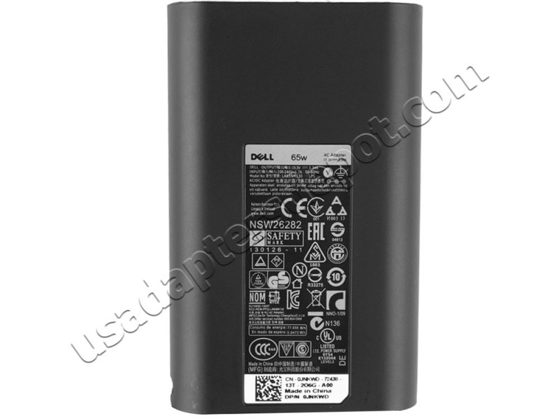 Caricabatterie Sottile Originale Dell 65W – Per Latitude 5480, 5580, E7250, E7450 (JNKWD 6TFFF)