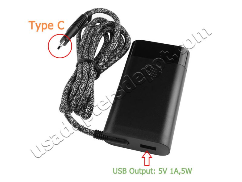USB-C HP EliteBook 745 G5 3UP39EA AC Adapter Charger 65W