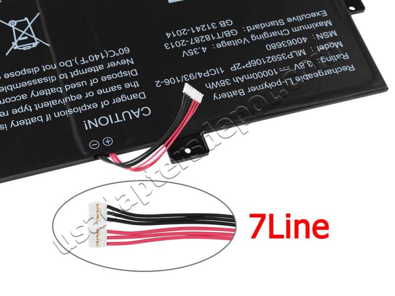 Battery Medion 40063680 10000mAh 38Wh