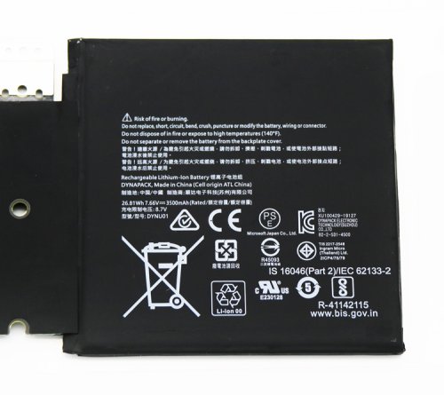 Original Battery Microsoft Surface Go 2 1901 3500mAh 26.81Wh