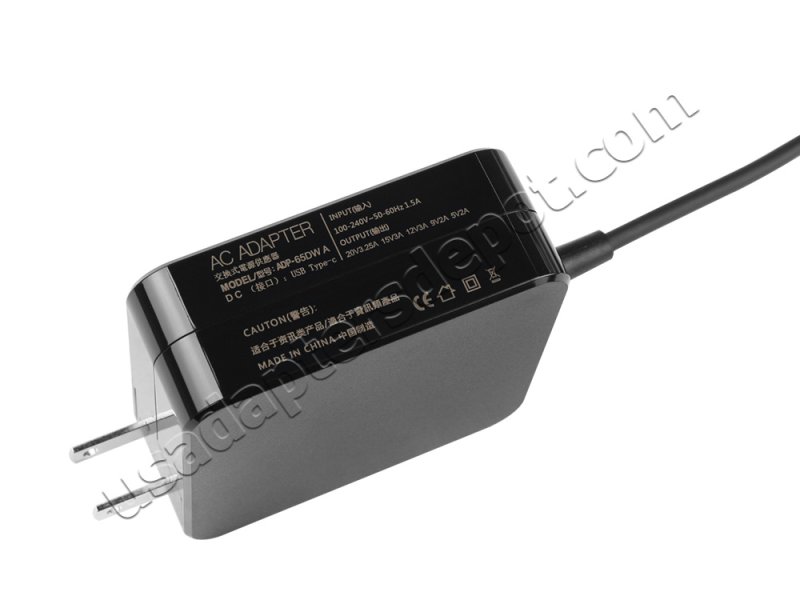 65W USB-C Toshiba Dynabook Satellite Pro C40-H-101 A1PYS36E112J AC Adapter Charger