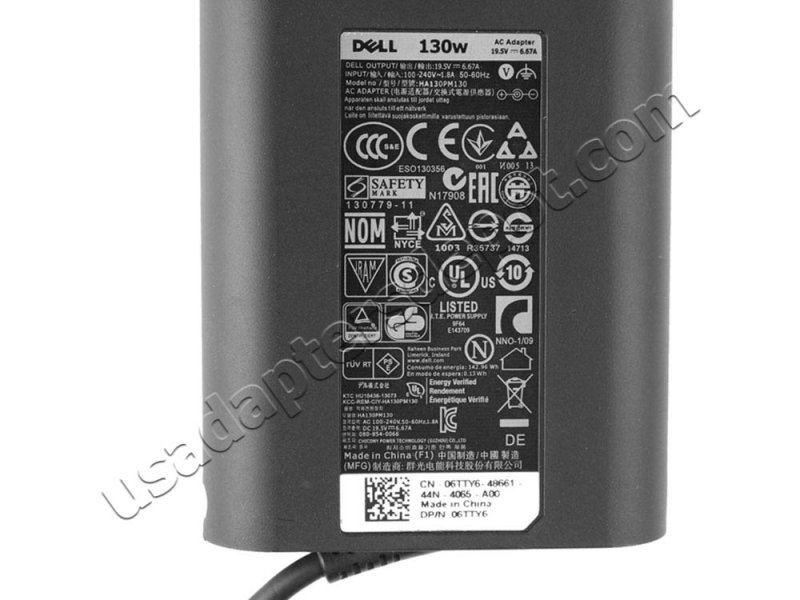 Original 130W Dell Vostro 2510 330 3700 3750 AC Adapter Charger