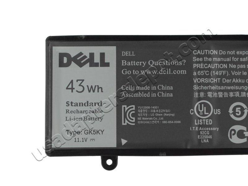 Original 43Wh 3 Cell Dell 0GK5KY Battery