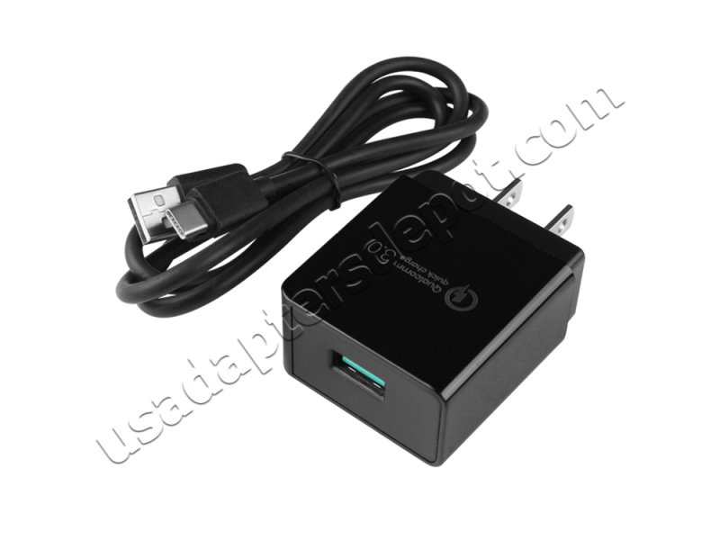 18W USB-C TYPE-C QC3.0 Charger Lenovo Tab M10 (3rd Gen) TB328FU AC Adapter