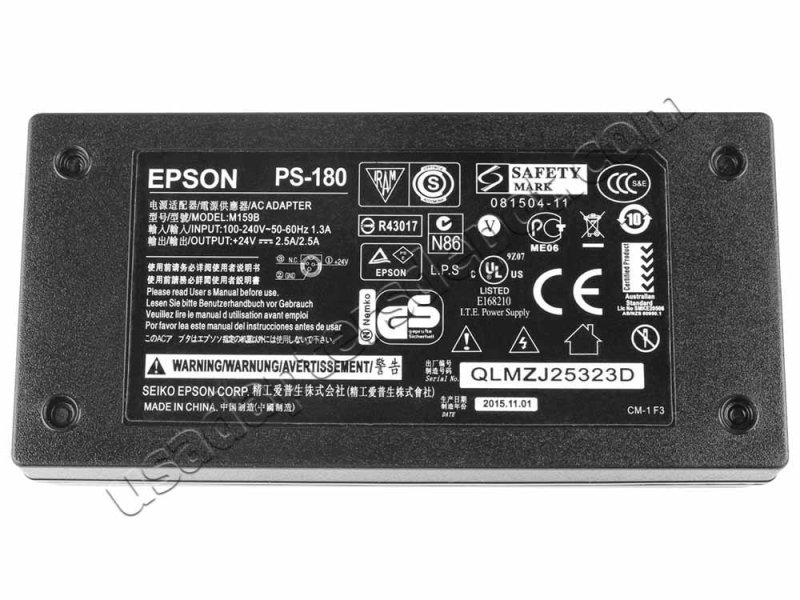 Original 48W Epson TM-290II TM-H5000 AC Adapter Charger