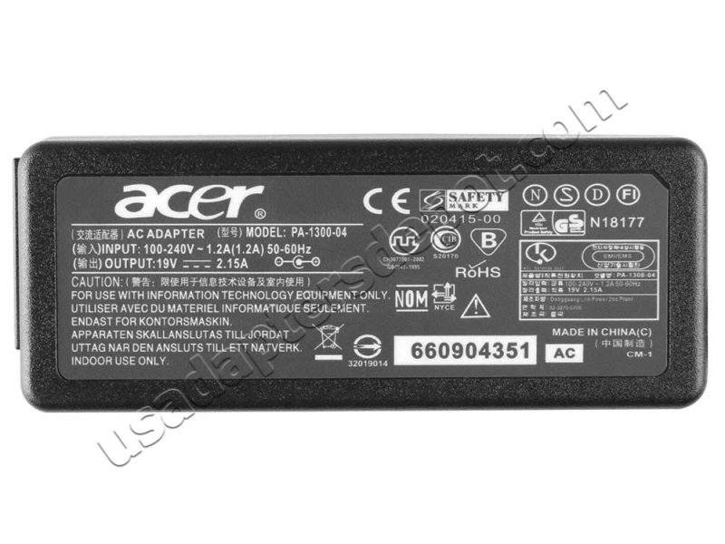 Original 40W Gateway LT41P 10.1 Touch AC Adapter Charger