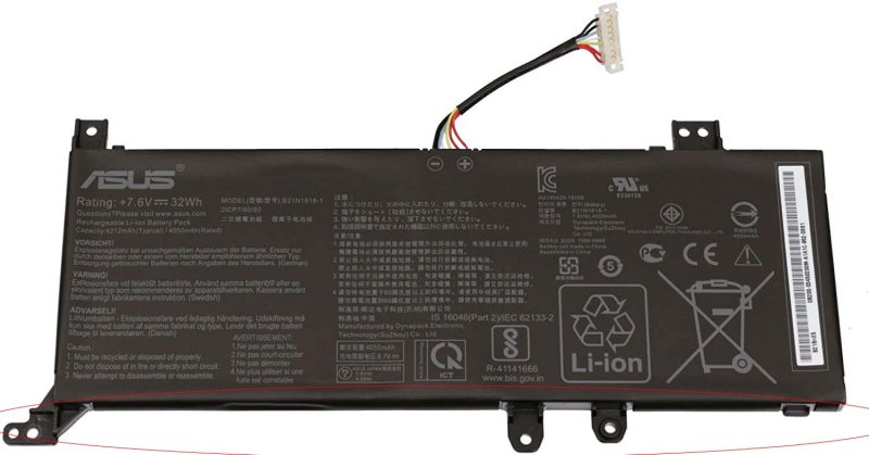 Original Battery Asus K509FA-Q72SP-CB 32Wh