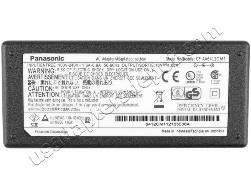 Original 65W Panasonic CF-Y4 CF-T4 CF-R2 CF-31 AC Adapter Charger+Cord