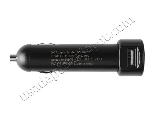 19V DC Adapter Car Charger Dell Inspiron 17 7746 P24E