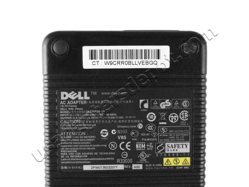 Original 230W Dell G15 5510 5511 5515 AC Adapter Charger