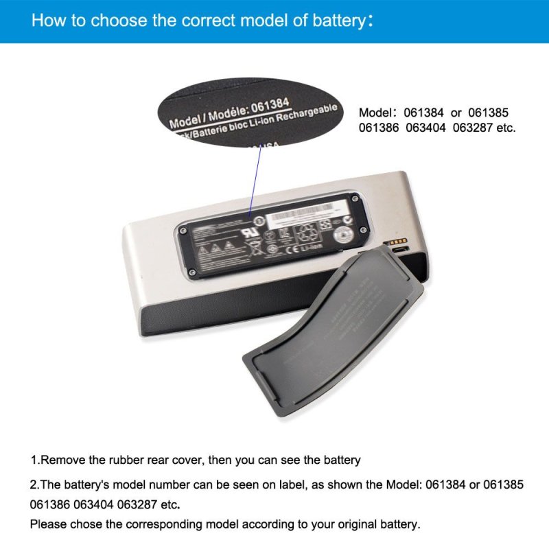 Original Battery Bose Soundlink Mini 2 2330mAh 17Wh