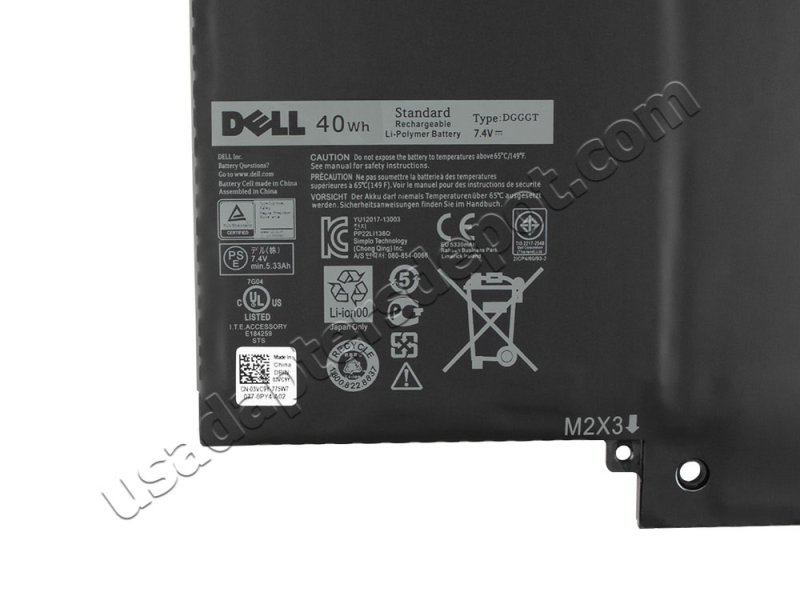 5400mAh 40Wh Battery Dell XPS 11R 11R-1508T