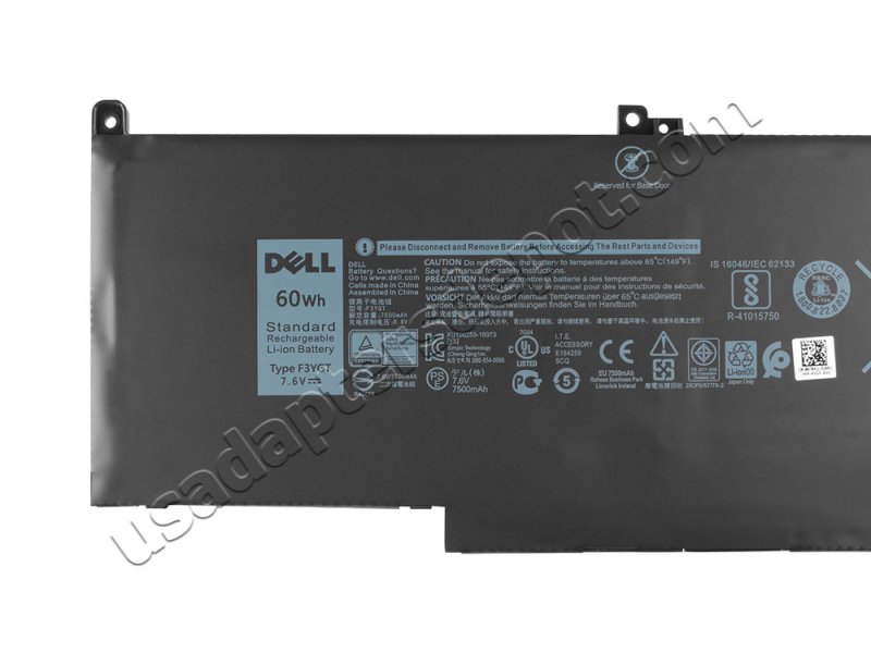 Original 7500mAh 60Wh 4-Cell Dell Latitude 7480 P73G001 Battery