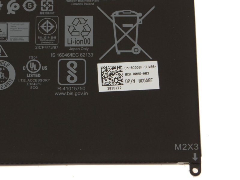 Original 4250mAh 34Wh Battery Dell C668F 0C668F