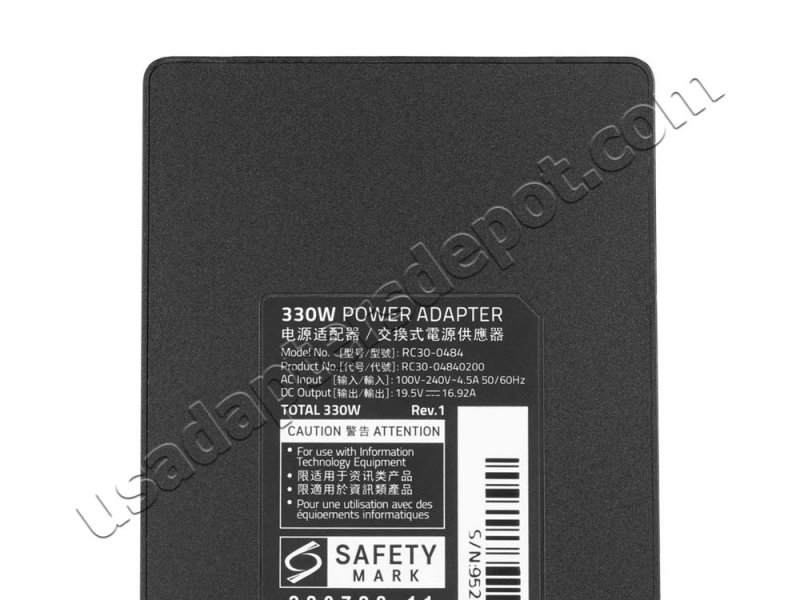 Original 330W GaN Charger Razer Blade 18"(2023) RZ09-0484T AC Adapter + Cable