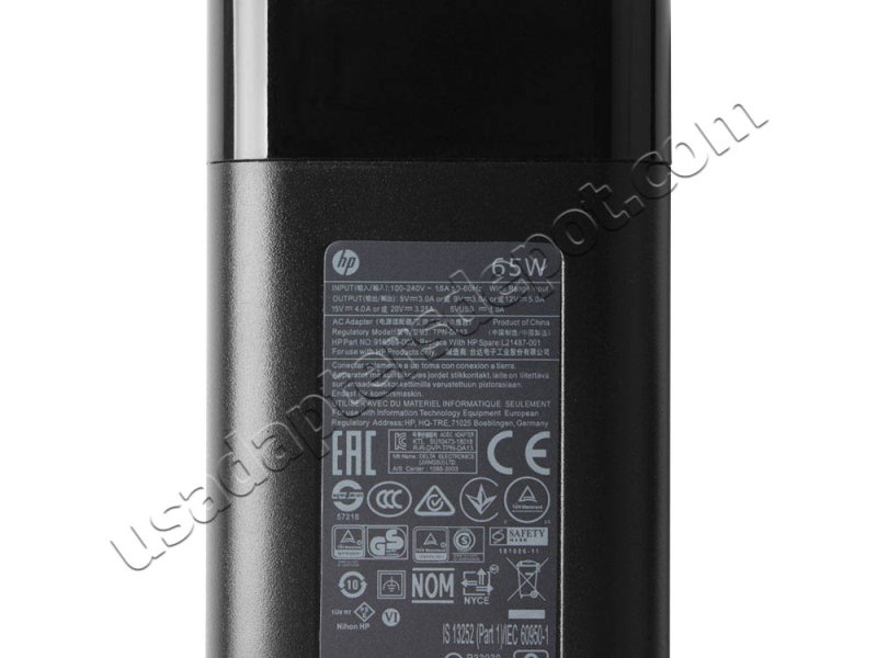 USB-C HP EliteBook 745 G5 3UP39EA AC Adapter Charger 65W