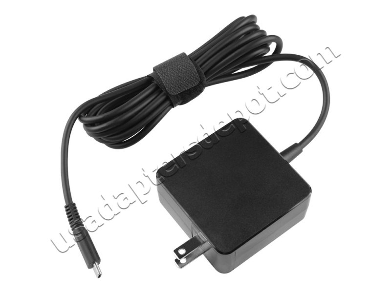 45W USB-C Dell XPS9370-5163GLD-PUS Charger AC Adapter + Cord