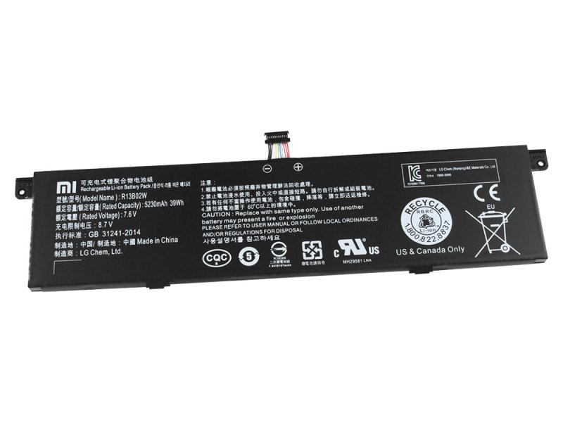 Original Battery Xiaomi 161301-FB 161301-FC 5107mAh 39Wh