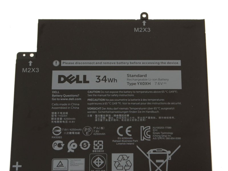 Original 4250mAh 34Wh Battery Dell C668F 0C668F