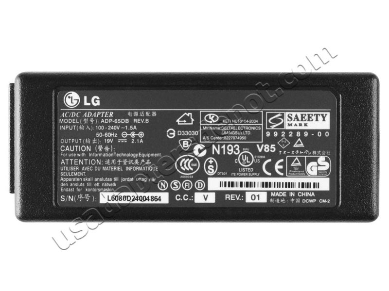 40W LG 13Z940-G.AH3MK 13Z940-G.AH3PK AC Adapter Charger Power Cord