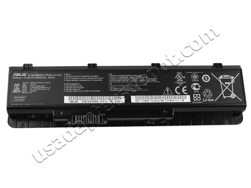 5200mAh 6Cell Asus N45SL Battery