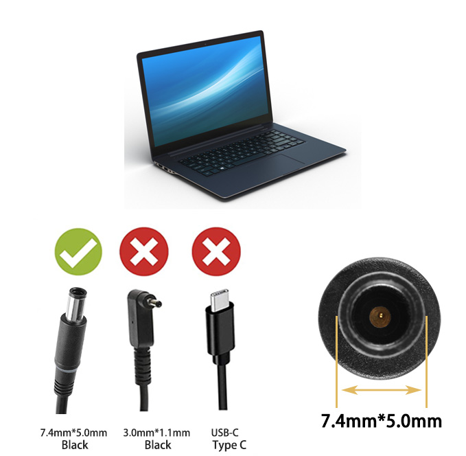 130W Laptop Charger Compatible With 3280 AIO W21B W21B001 With Power Supply
