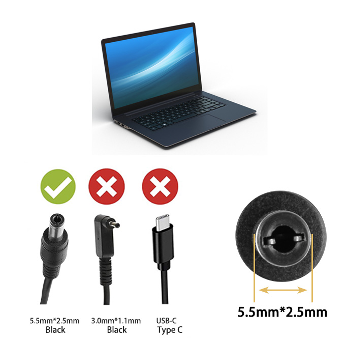 40W Laptop Charger Compatible With S93-0408290-D04 S93-0408280-S14