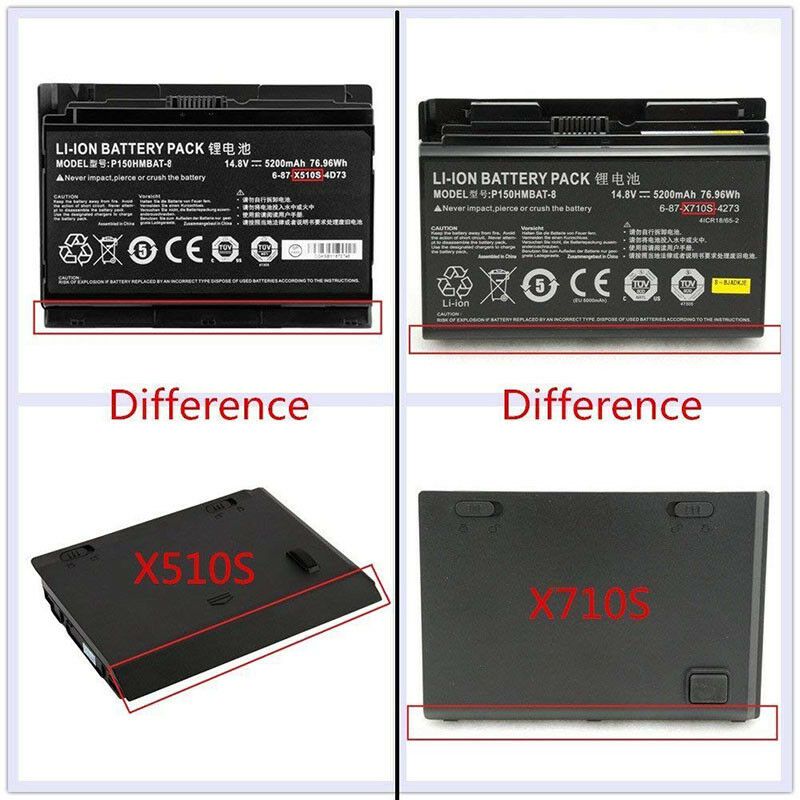 Battery Schenker XMG P701 PRO (P170HM) 5200mAh