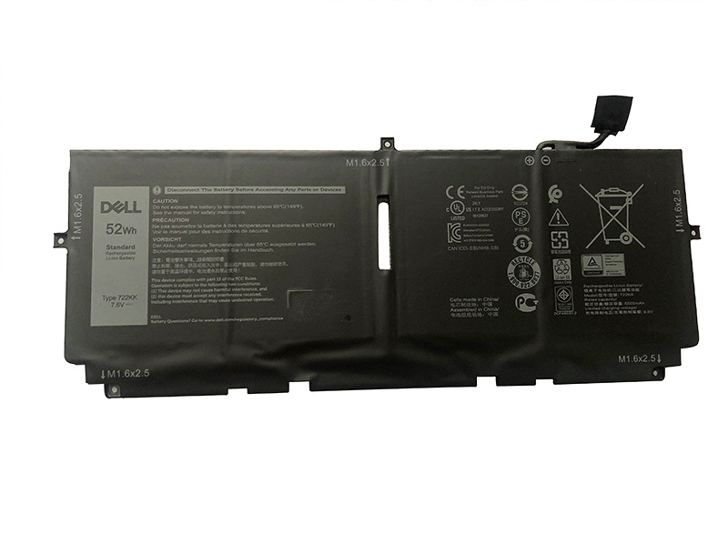Batterie Originale Dell 52Wh Pour Precision 17 (5770) – Référence 0FP86V, 7,6V, 6500mAh, Li-Polymère