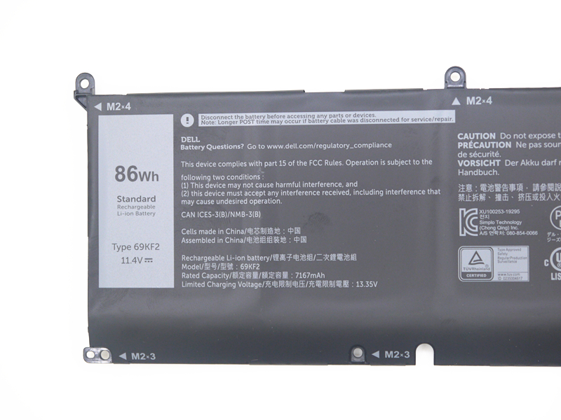 Original 7167mAh 86Wh Battery Dell Precision 5550 P91F001