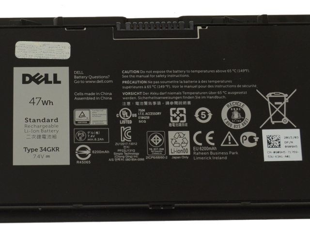 Original 47Wh 4 Cell Dell G0G2M 451-BBFS Battery