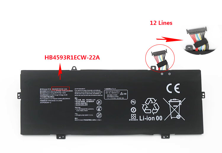 Battery Huawei MateBook 14 2021 KLVD-WFE9B 7330mAh 56Wh