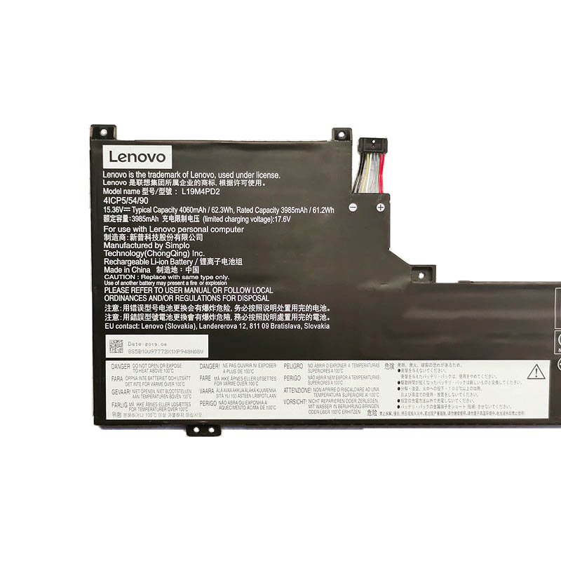 Original Battery Lenovo Yoga S740-14IIL 81RT 4060mAh 62.3Wh