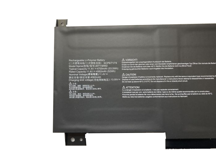 Battery MSI 9S7-16V611-006 4700mAh 53.5Wh