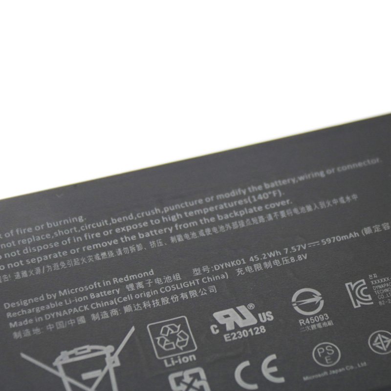 Original Battery Microsoft DYNK01 5970mAh 45.2Wh