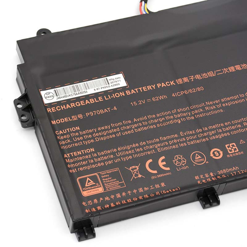 Battery Medion Erazer X17801 3680mAh 62Wh